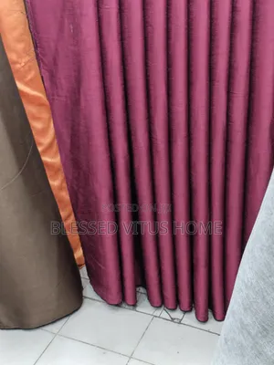 Burgundy Plain Blackout Curtain