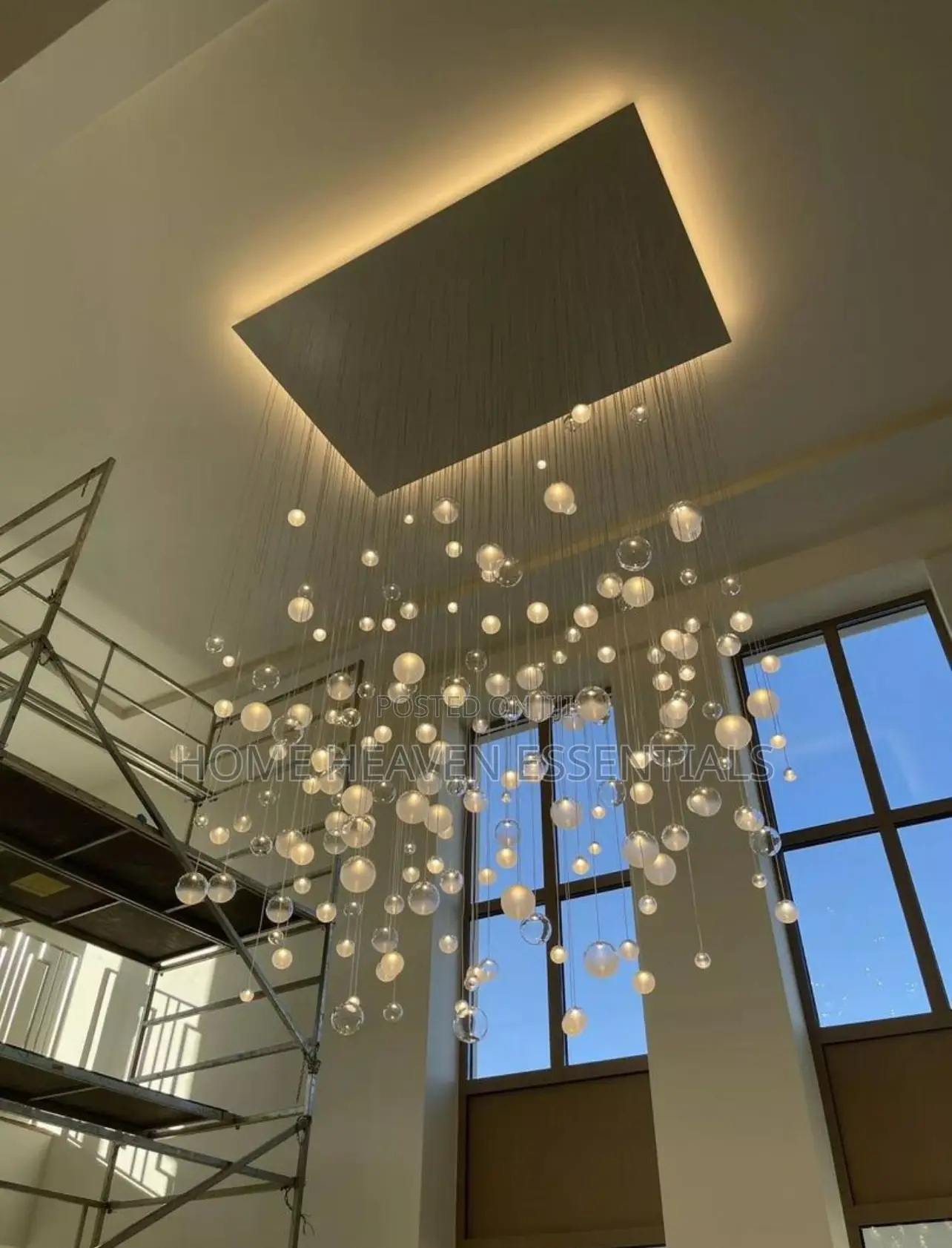 Adjustable Ceiling Staircase Dropping Chandelier