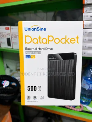 UnionSine DataPocket 500GB External Hard Drive (USB 3.0)