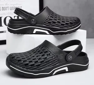 Breathable Crocs, Black With Classic Designs