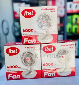 Itel 4000mah Cool Hurricane Rechargeable Fan