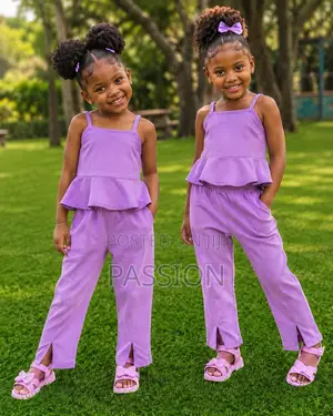 Elegant Purple Girls Outfit