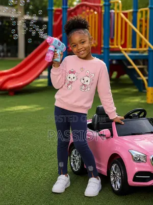 Pink Cartoon Sweatshirt Leggings