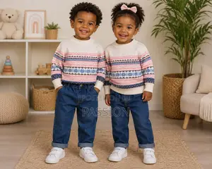 Matching Kids Sweater Jeans Set