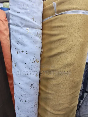 Quality Gold Curtain + White Gold Voile