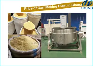 Stainless Steel Garri Machine Garry Fryer With 100kg/H Capacity