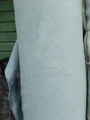 Premium Sky Blue Pattern Curtain