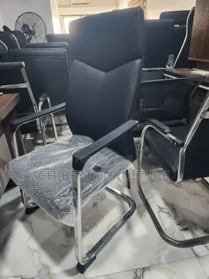 Imported Executive Visitor's Office Leather Chair.