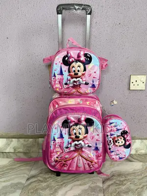 Minnie Mouse 16inches 3 in 1 Detachable Trolley School Bag