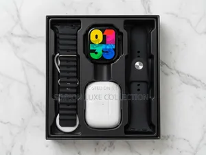 Premium Smartwatch + Wireless Earbuds| Bluetooth Calling | 2 Straps