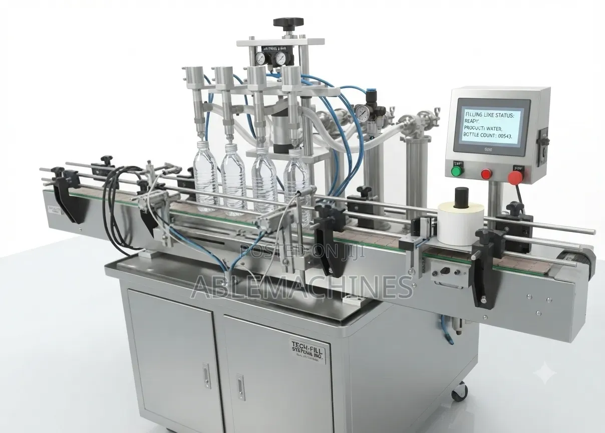 Automatic 4 Nozzle Liquid Filling Machine