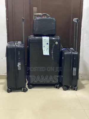 Nispect Travel Luggage 4 in 1 (28, 24, 20 + Kit Bag) Black