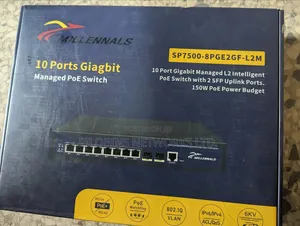 MILLENNALS 8 Ports Gigabits Managed PoE Switch