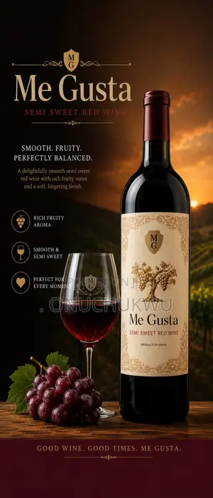 Megusta Semi Sweet Red Wine