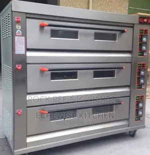 9 Trays 3 Deck Oven Pure Stainless Steel