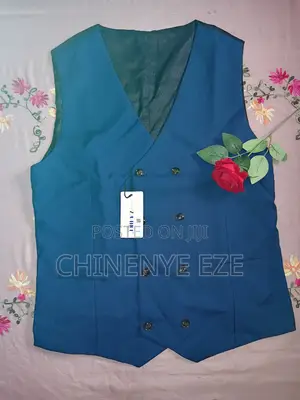 Brand New Waistcoat. The Blue Is Medium & the Grey Is a Medium Size.