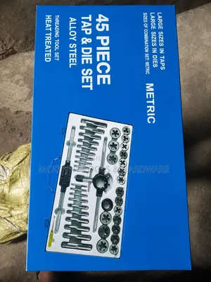 45-Piece Metric Tap and Die Set.