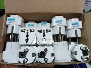 Portable 2 Pin Universal UK Plug Adapter Power Socket Travel Converter