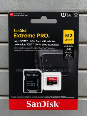 SanDisk Extreme PRO 512GB microSDXC UHS-I Memory Card + SD Adapter