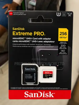SanDisk Extreme PRO 256GB microSDXC UHS-I Memory Card + SD Adapter