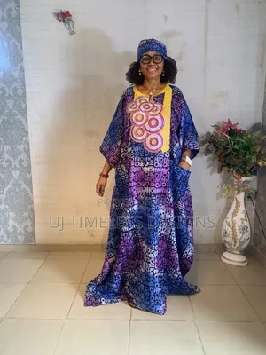 Elegant Adire Gown for Women