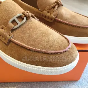 Brown Original Hermes Loafer Shoe