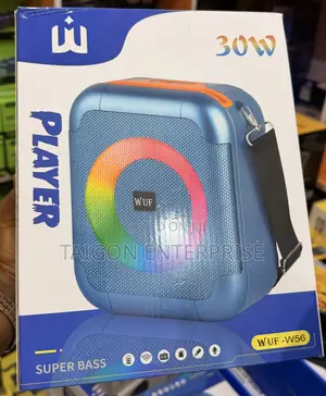 Wuf W-56 30W Portable Wireless Bluetooth Speaker With Fm