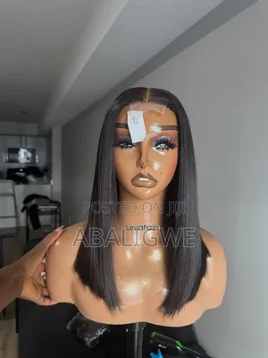 Quality Premium Human Hair Bob Wig and Kinky Straight Hair