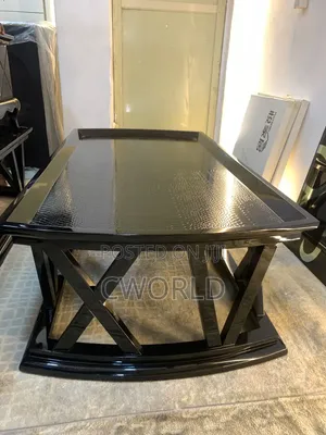 Black Gloss Center Table - Imported
