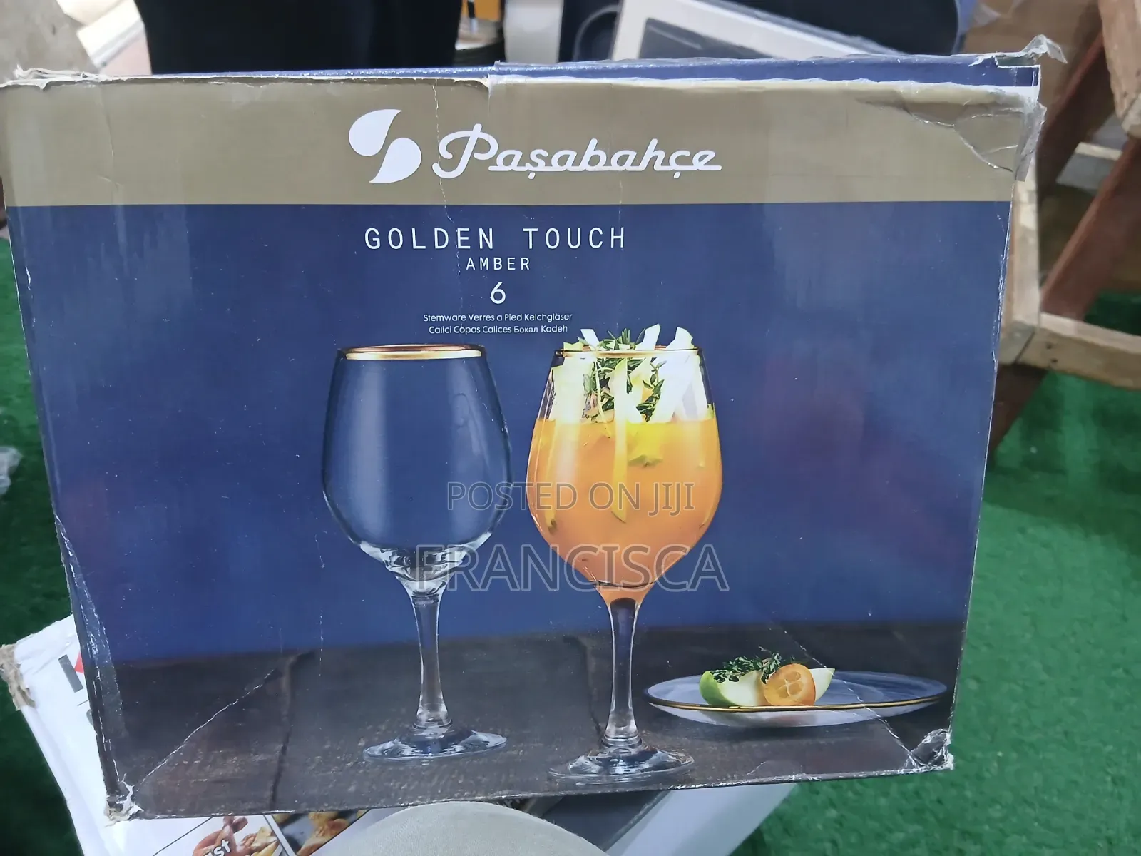 Golden Touch 6 Set Glass Cup