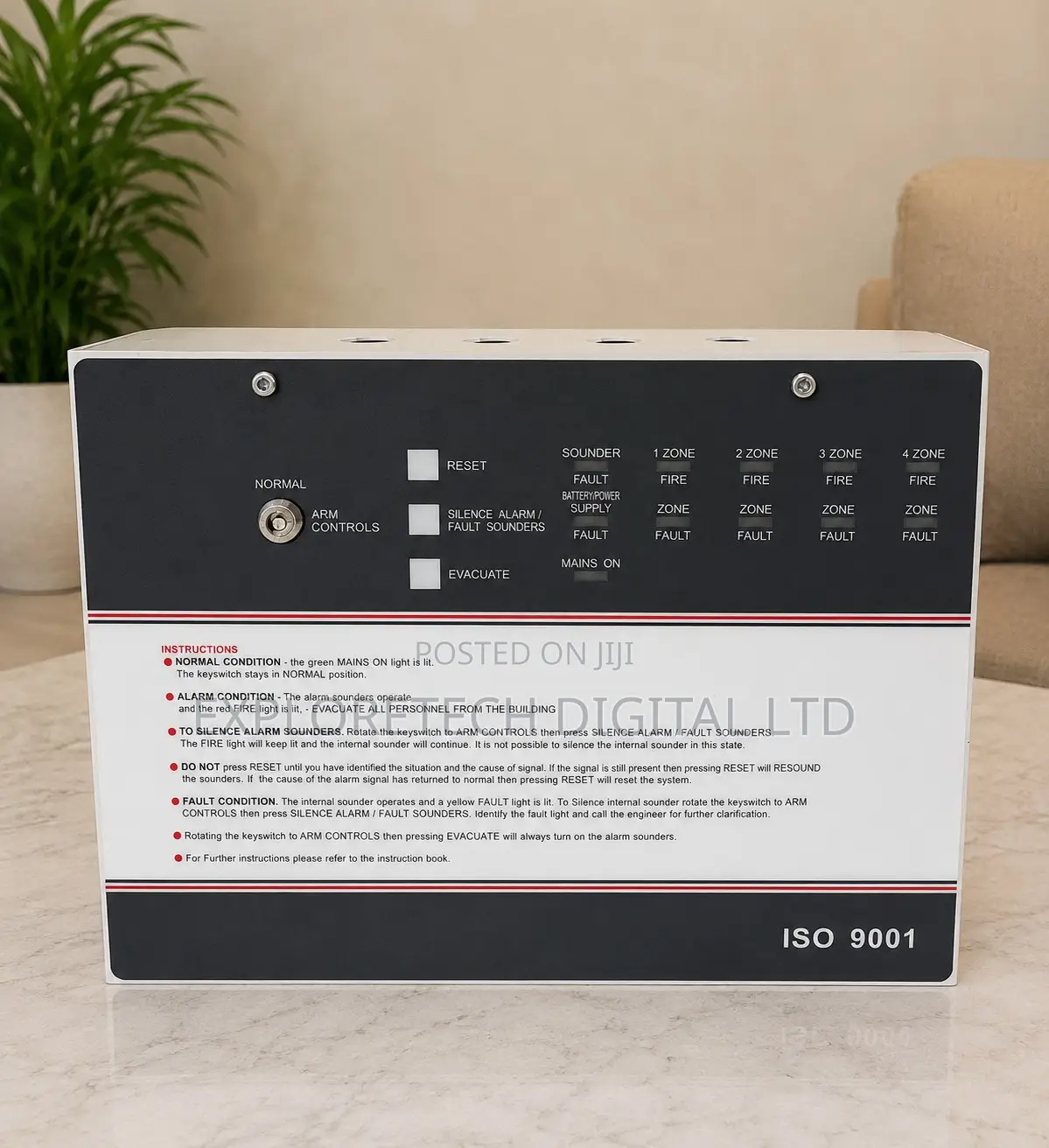 2 Zone Fire Alarm Control Panel