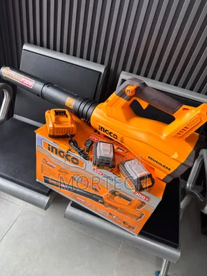 INGCO Leaf Blower Cordless 20V Brushless, 18,500 RPM, 2x 2.0Ah