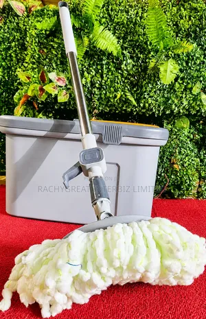 Spin Mop Bucket With Microfiber Mop Head