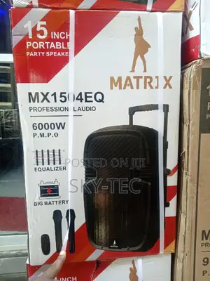 Matrix 15inches Bigger Battery Pa System Speaker 6000watts Big Magnet