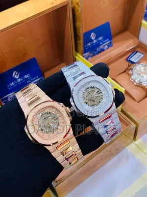 Patek Philippe Frosted Body Automatic Skeleton Face Wristwatch