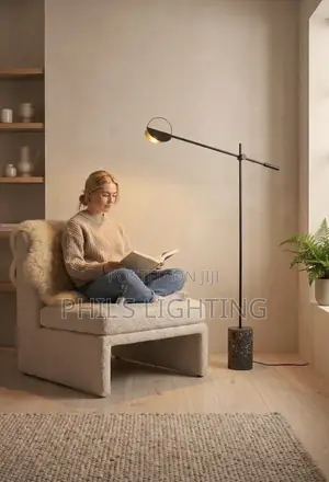 Nordic Terrazzo Bedroom Headboard Study Floor Lamp
