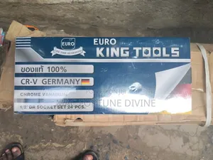 Euro King Tools Brand 24-Piece Socket Wrench Set With 1/2" Drive