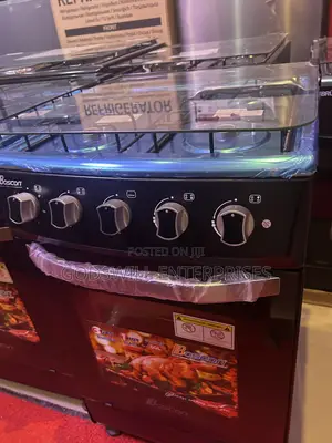 Boscon 50x50 Cm Hybrid Standing Gas Cooker Featuring Three Gas Bur