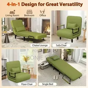 Single Person 3-Way Sofa Bed, Foldable Sofa Seat, Single,