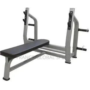 Commercial-Grade Olympic Flat Weight Bench Press