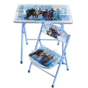 Folding Kid Table and Chair Set for Kid Playrooms Classroom