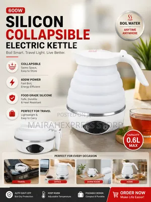 600ml Collapsible Travel-Sized Eletric Jug