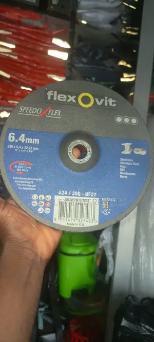230mm by 6.4mm by 22.23mm Flexovit Industrial Cutting Disc