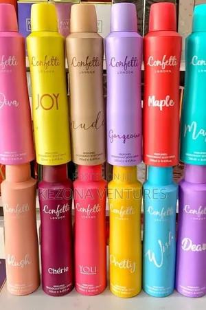 Confetti London Body Sprays 250ml.