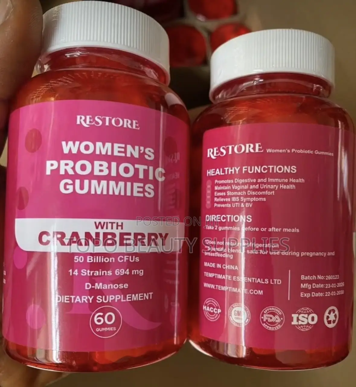 Restore Probiotics Gummies