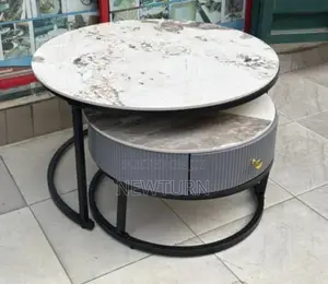 2in1 Adjustable Marble Center Table.