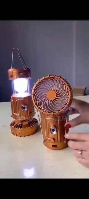 Rechargeable Light With Fan/Charging Port