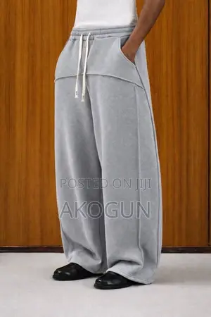 Premium Wide-Leg Jogger Sweatpants – Soft Casual Track Trousers
