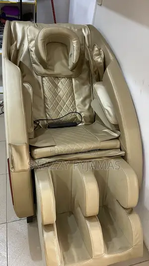 Luxury Full Body Massage Chair With Heating Bluetooth - Gold
