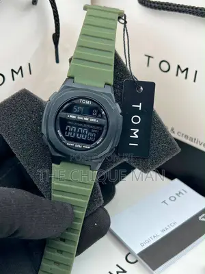 TOMI DIGITAL WATCH Soft Rubber Strap With Unique